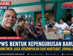 PERSATUAN WARTAWAN SIMALUNGUN (PWS) BENTUK KEPENGURUSAN BARU, PWS TEGASKAN KOMITMEN JAGA KEKOMPAKAN DAN MARTABAT JURNALIS